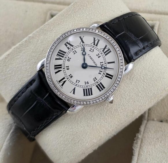Cartier Ronde Louis Cartier 2887 White Gold - Watch Connect