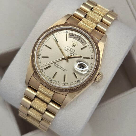 Rolex Day-Date 36 Bark Champagne 18078