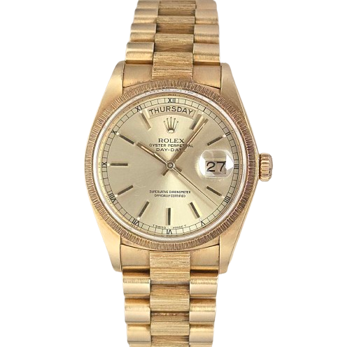 Rolex Day-Date 36 Bark Champagne 18078