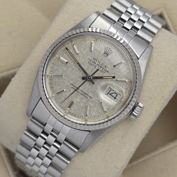 Rolex Datejust 36 Silver Linen 16014