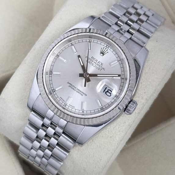 Rolex Datejust 36 Silver Index 116234