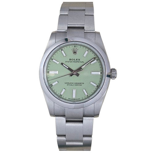Rolex Oyster Perpetual 34 124200 Pistachio 2026 Unworn