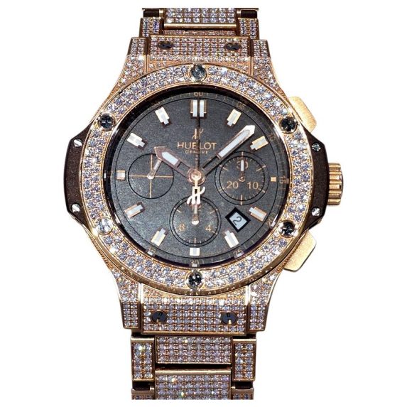 Hublot Big Bang Chronograph Rose Gold Factory Diamond Set