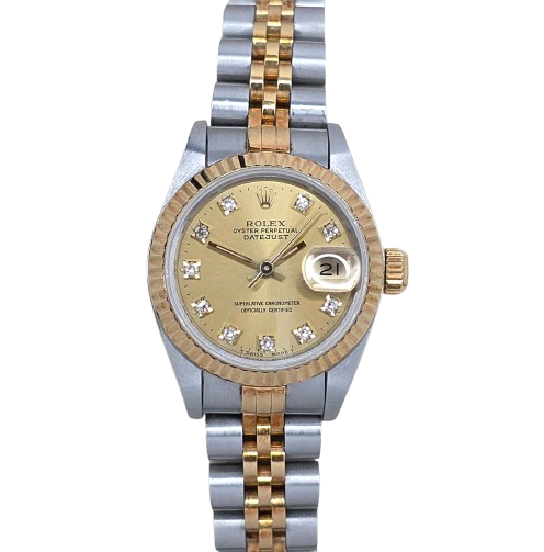 Rolex Lady-Datejust 26 Champagne Diamond 69173