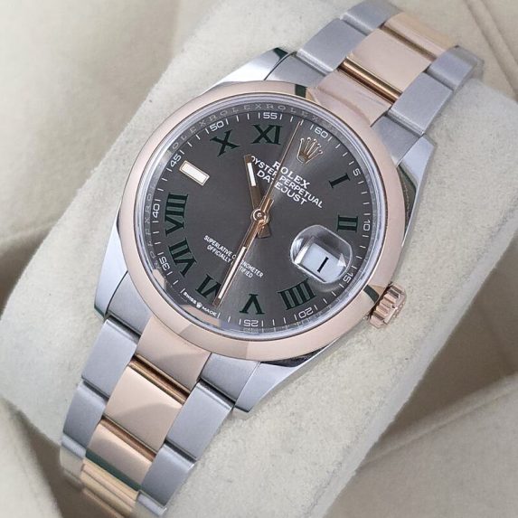 Rolex Datejust 36 Wimbledon Rose Gold 126201