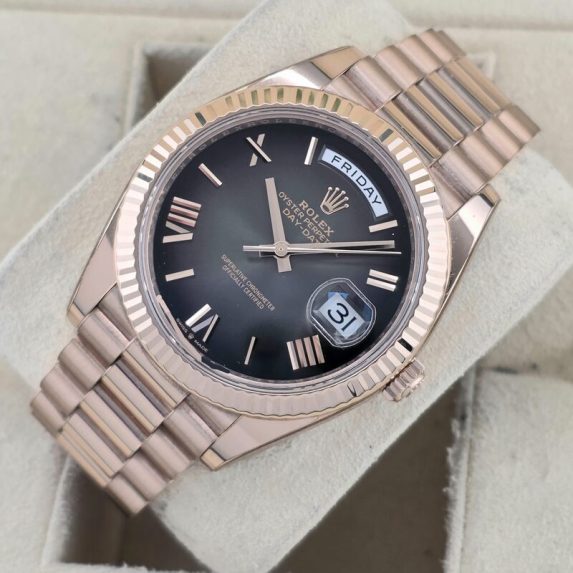Rolex Day-Date 228235 Rose Gold slate ombré dial