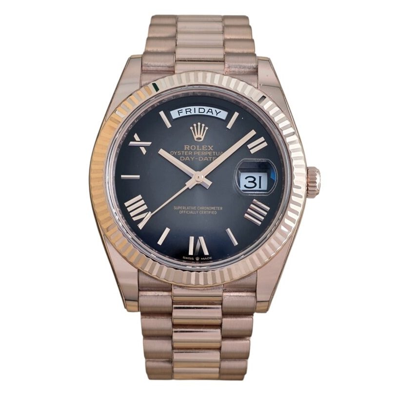 Rolex Day-Date 228235 Rose Gold slate ombré dial