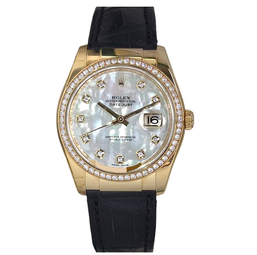 Rolex Datejust 36 MOP Factory Diamonds 116188