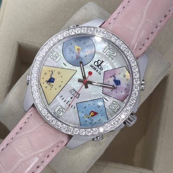 Jacob & Co. Five Time Zone JCM24DA Factory Diamond