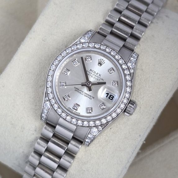 Rolex Lady-Datejust White Gold Factory Diamond 179159G