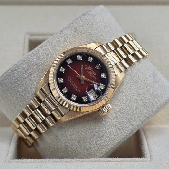 Rolex Lady-Datejust 26 Red Ombre Diamond Dial 69178G