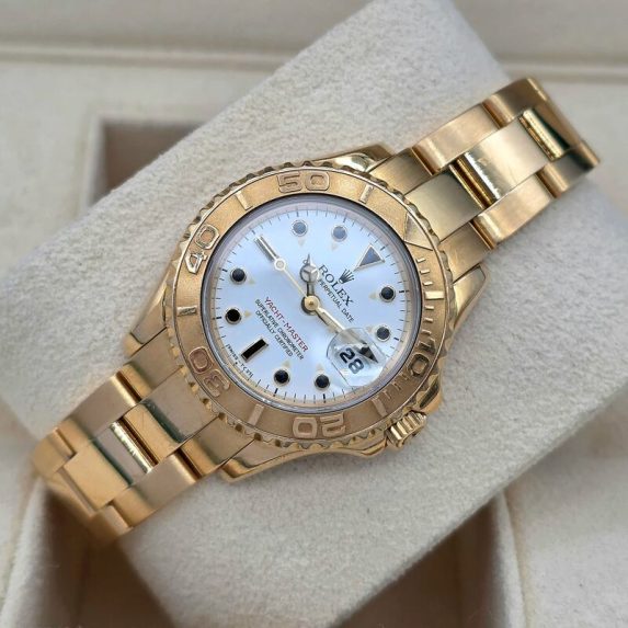 Rolex Yacht-Master 29 White Onyx Dial 69628