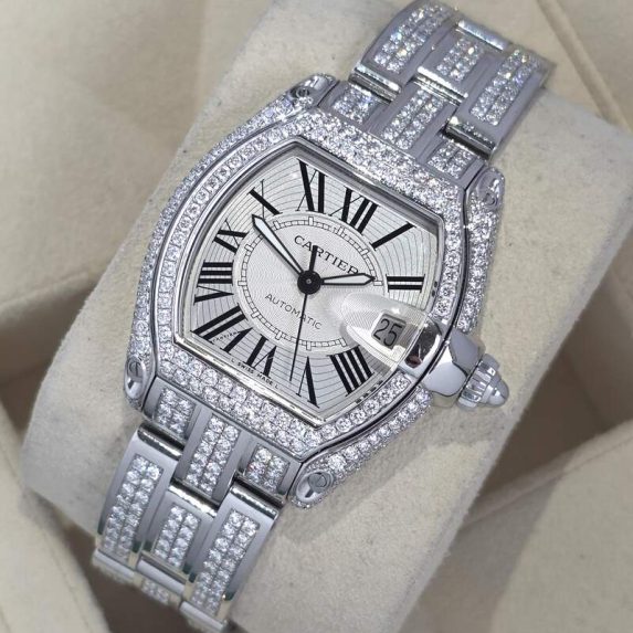 Cartier Roadster LM 2510 Custom Diamonds