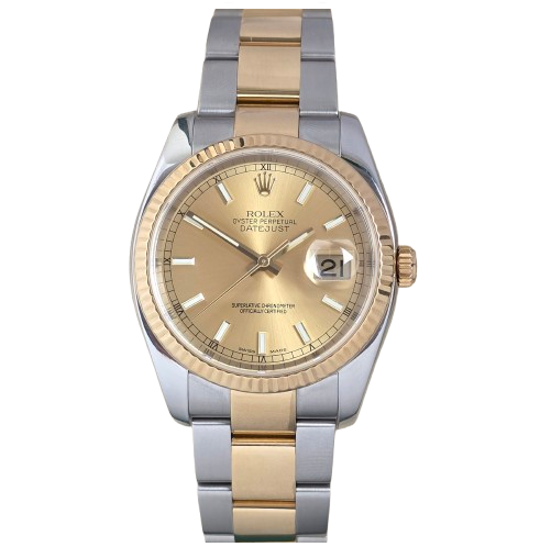 Rolex Datejust 36 Champagne Stick Dial 116233