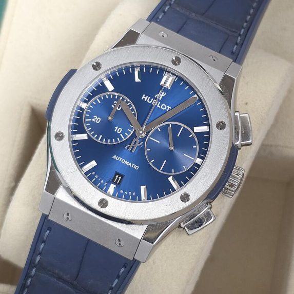 Hublot Classic Fusion Chronograph Blue Titanium 521.NX.7170.LR