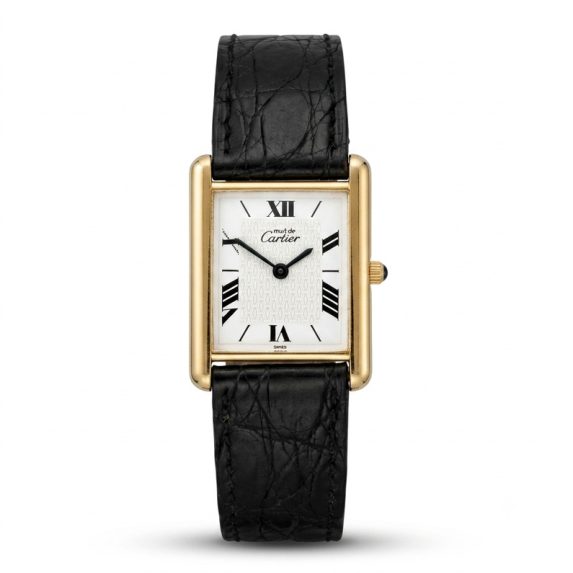 Cartier Tank Must Large White Roman 1615 Box Papers