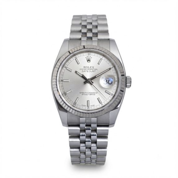 Rolex Datejust 36 Silver Index 116234 Factory Sticker