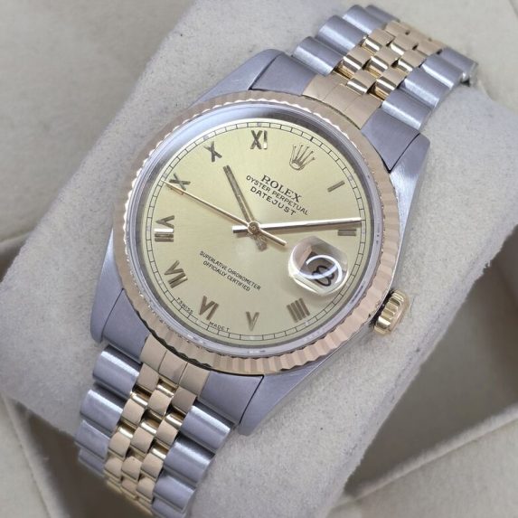 Rolex Datejust 36 Champagne Roman 16233