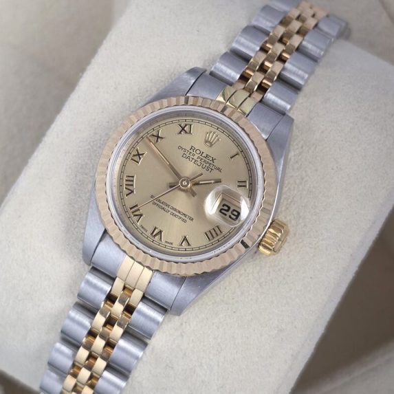 Rolex Lady-Datejust 26 Champagne Roman 69173