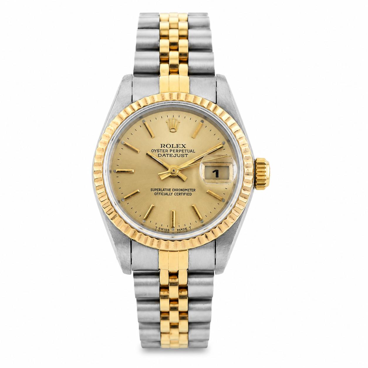 Rolex Lady-Datejust 26 Champagne Stick 69173
