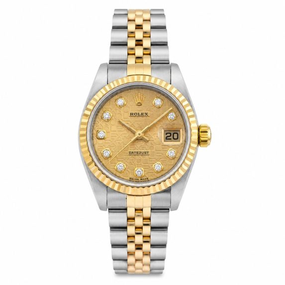 Rolex Lady-Datejust 26 Champagne Jubilee Motif Dial 79173