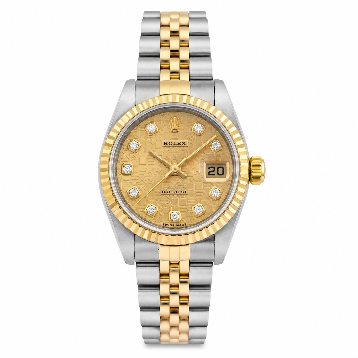 Rolex Lady-Datejust 26 Champagne Jubilee Motif Dial 79173