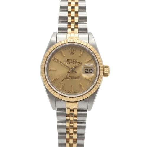 Rolex Lady-Datejust 26 Champagne Stick 69173 1989
