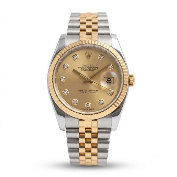 Rolex Datejust 36 Champagne Diamond Dial 116233
