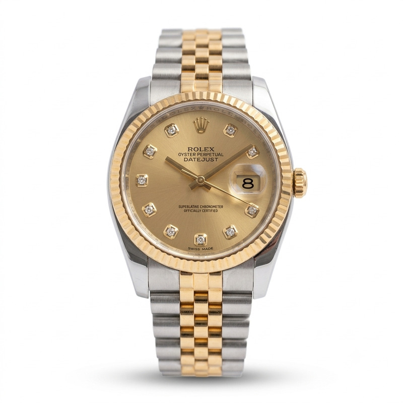 Rolex Datejust 36 Champagne Diamond Dial 116233