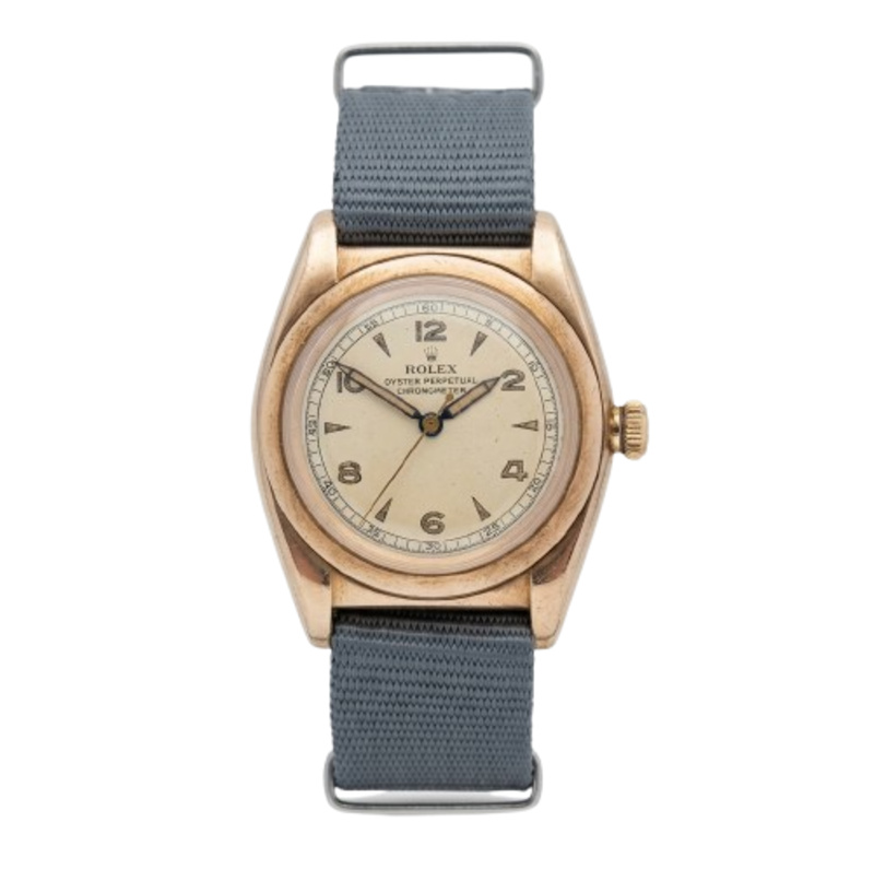 Rolex Oyster Perpetual Bubble Back 3131 Rose Gold