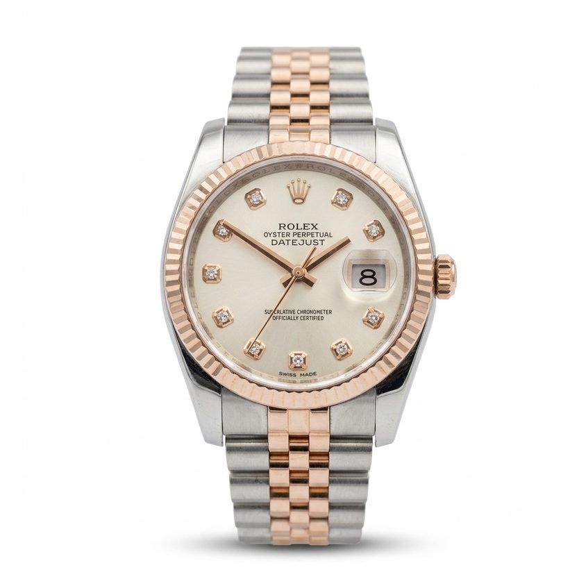 Rolex Datejust 36 Rose Gold 116231 Sundust Diamond Dial