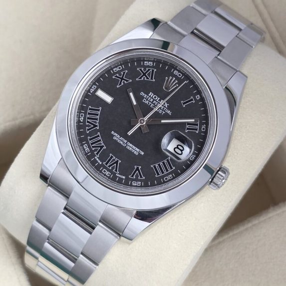 Rolex Datejust II 41 Black Roman 116300