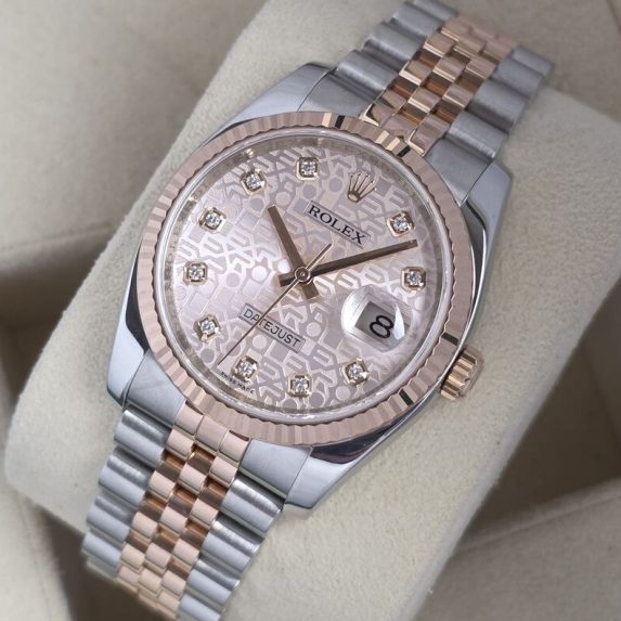 Rolex Datejust 36 Rose Gold Diamond 116231