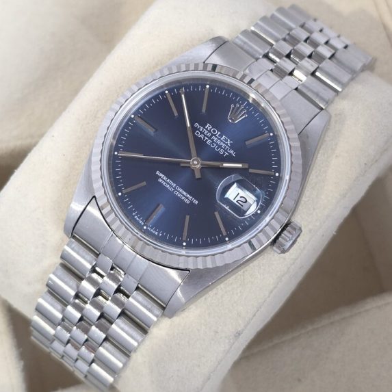 Rolex Datejust 36 Blue Stick Dial 16234