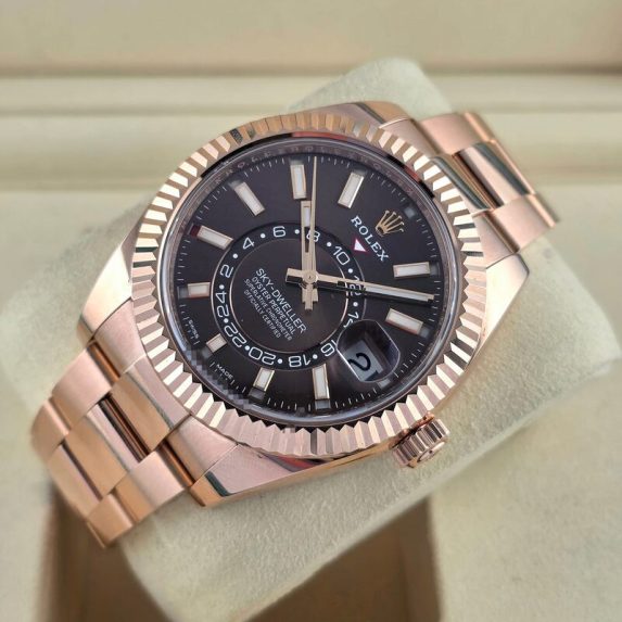 Rolex Sky-Dweller 326935 Rose Gold Brown Dial