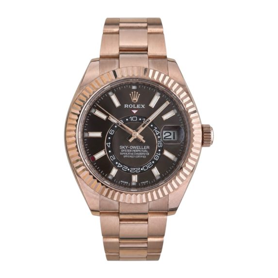 Rolex Sky-Dweller 326935 Rose Gold Brown Dial