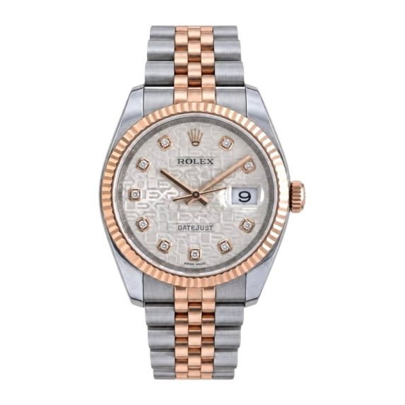 Rolex Datejust 36 Rose Gold 116231 Diamond Dial