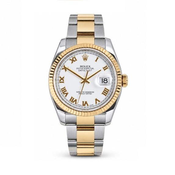 Rolex Datejust 36 White Roman Dial 116233