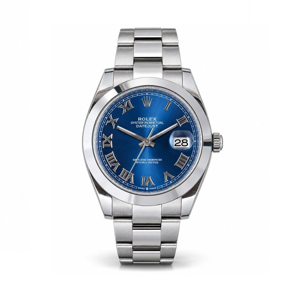 Rolex Datejust 41 126300 Blue Azzurro Roman Dial