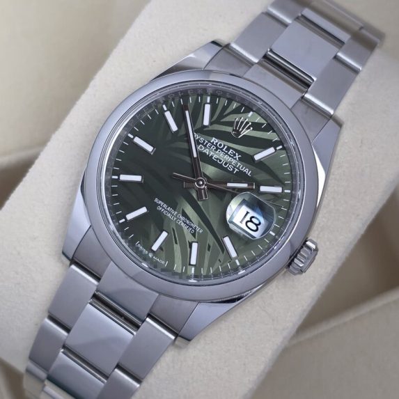 Rolex Datejust 36 126200 Green Palm Motif 2024