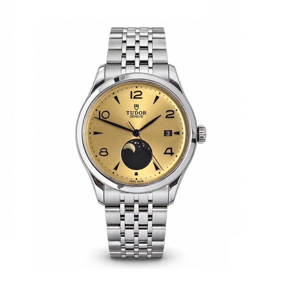 Tudor 1926 91560 Champagne Luna Moon Phase 39mm NEW
