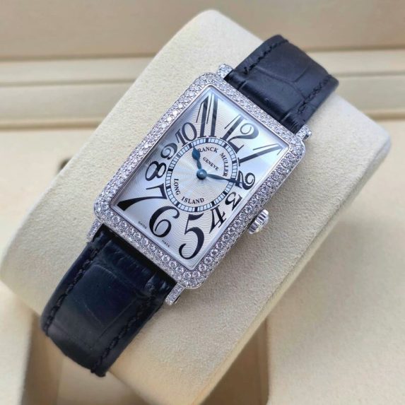 Franck Muller Long Island White Gold Factory Diamonds 902QZ