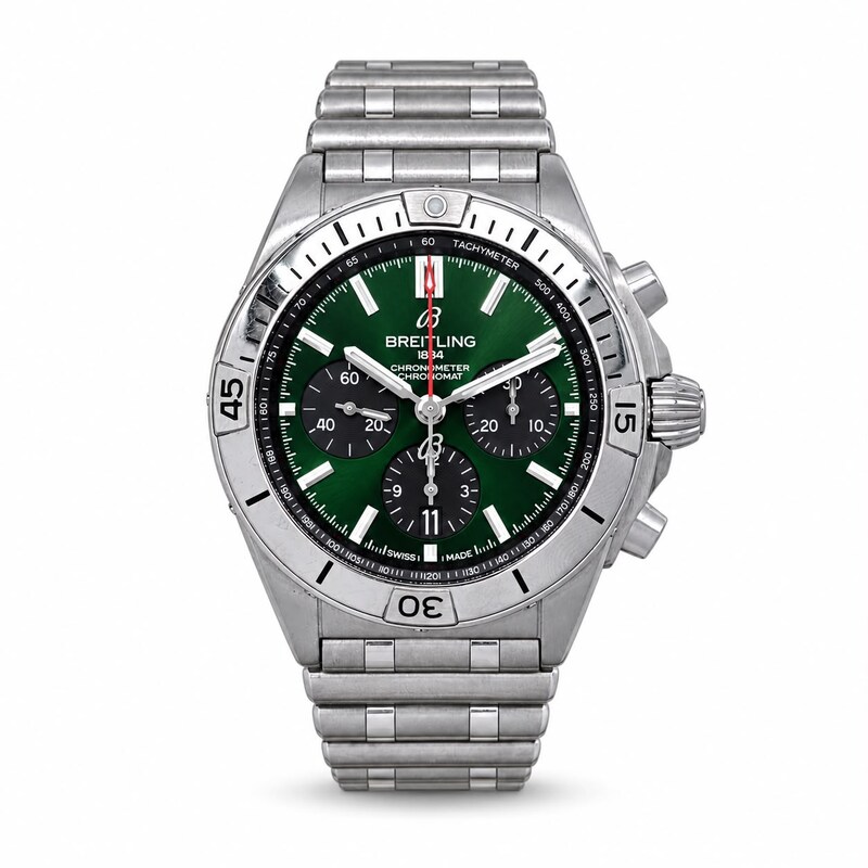 Breitling Chronomat B01 42MM Green Dial AB0134101L2S1