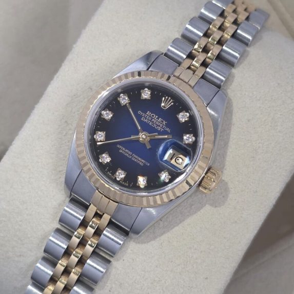 Rolex Lady-Datejust 26MM Blue Vignette Dial