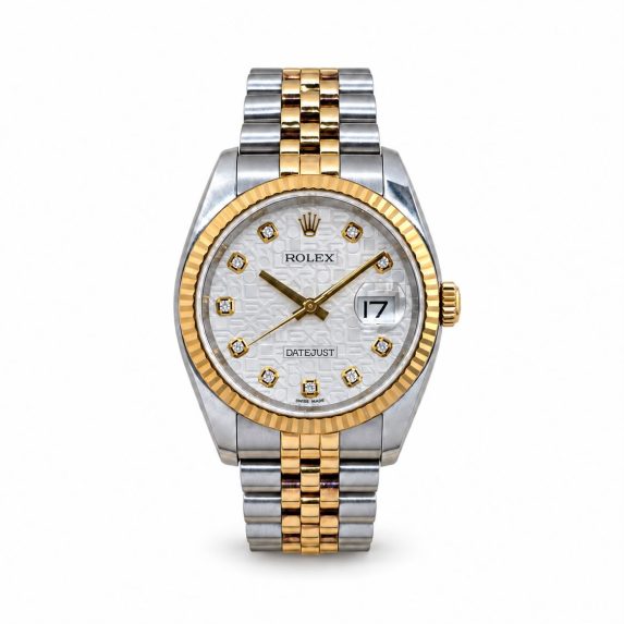 Rolex Datejust 36 Anniversary Silver Diamond Dial 116233 (2005)