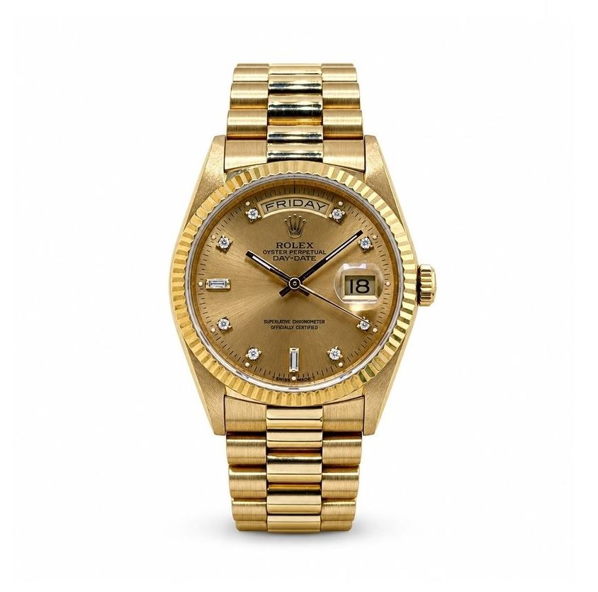 Rolex Day-Date 36 Champagne Diamond Dial 18238